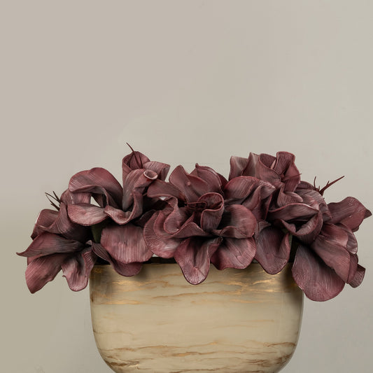Maroon Magnolia Foam Flower